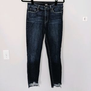Paige Hoxton High Waist Crop Ultra Skinny Jeans